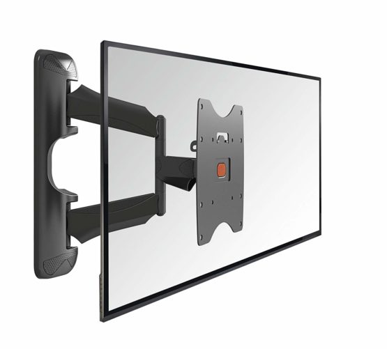 Vogel's BASE 45S full-motion TV wall bracket for 19-43 inch TVs, max. 44 lbs (20 kg), swivels up to 180º, tiltable, TV wall mount, max. VESA 200x200, Universal compatibility