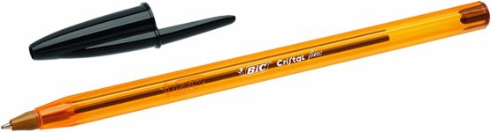 BIC Cristal Fine Ballpoint Pen Pack of 4 black - Image 2