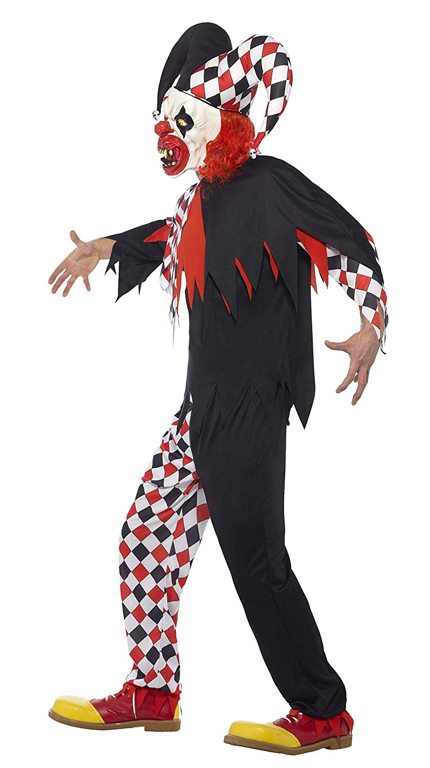 Smiffys 44734L Men’s Crazed Jester Costume (Large) - BigaMart