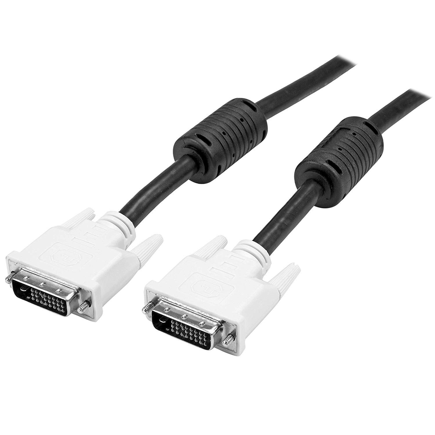 StarTech.com 3m DVI-D Dual Link Cable, Male to Male DVI-D Digital Video Monitor Cable, 25 pin DVI-D Cable M/M Black 3 Meter