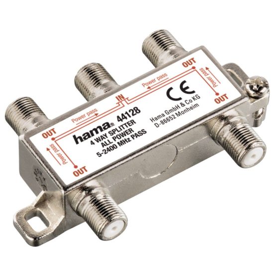 Hama Satellite Splitter, 3-way, fully shielded