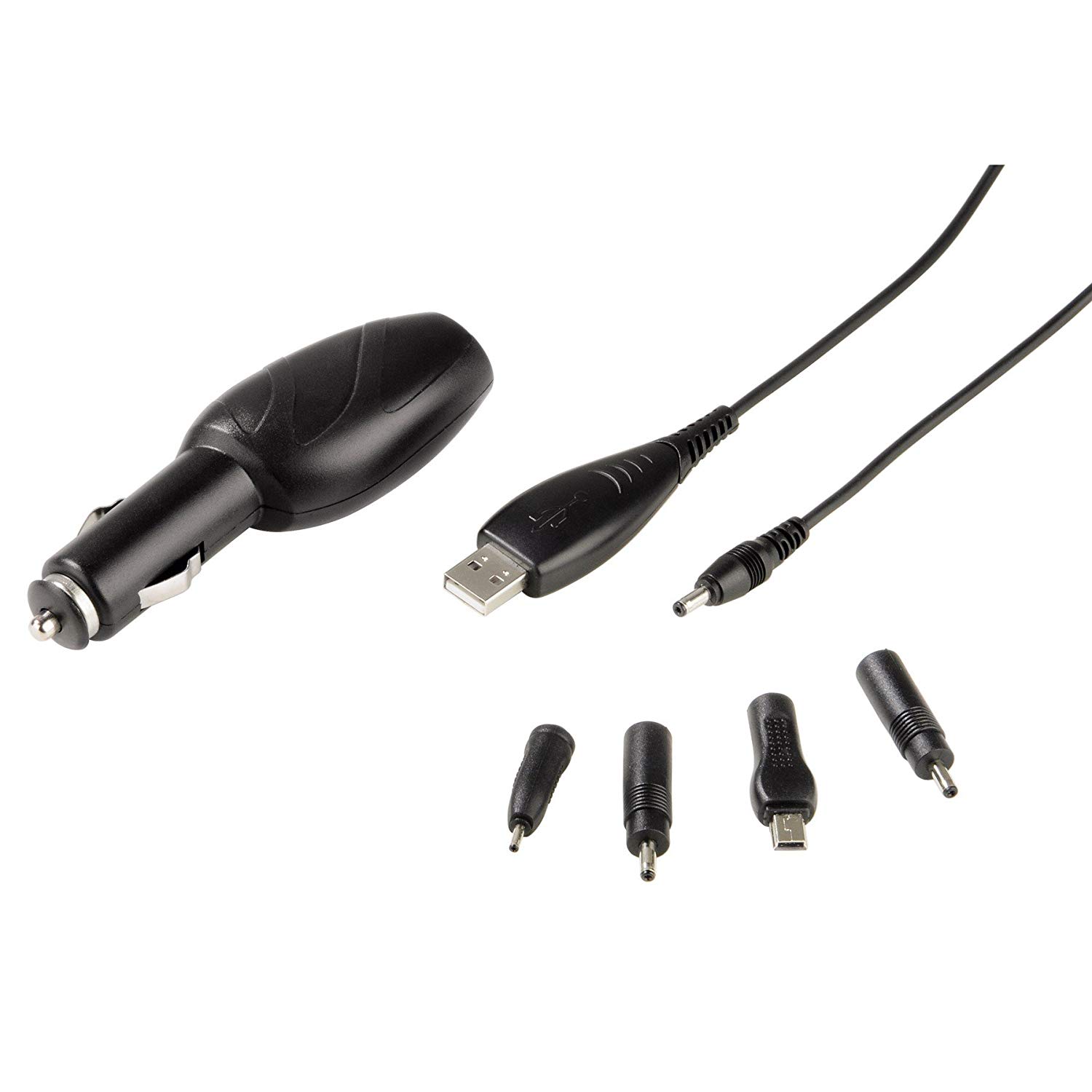 Hama - 86046 - Car charger kit "1A", with 7 possible connections, Black