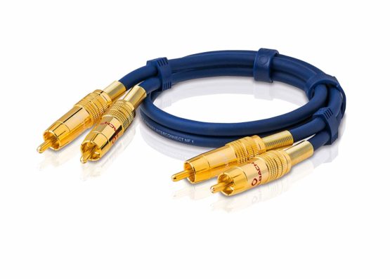 OEHLBACH Master Set NF 1 stereo interconnect 1x1m. Neutral, well-balanced sound. Colour: blue. STAR RATING : 3. - Image 3