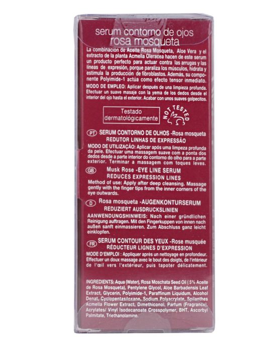 Babaria Rosa Mosqueta/Musk Rose Oil Eye Line Serum 15ml - Image 2