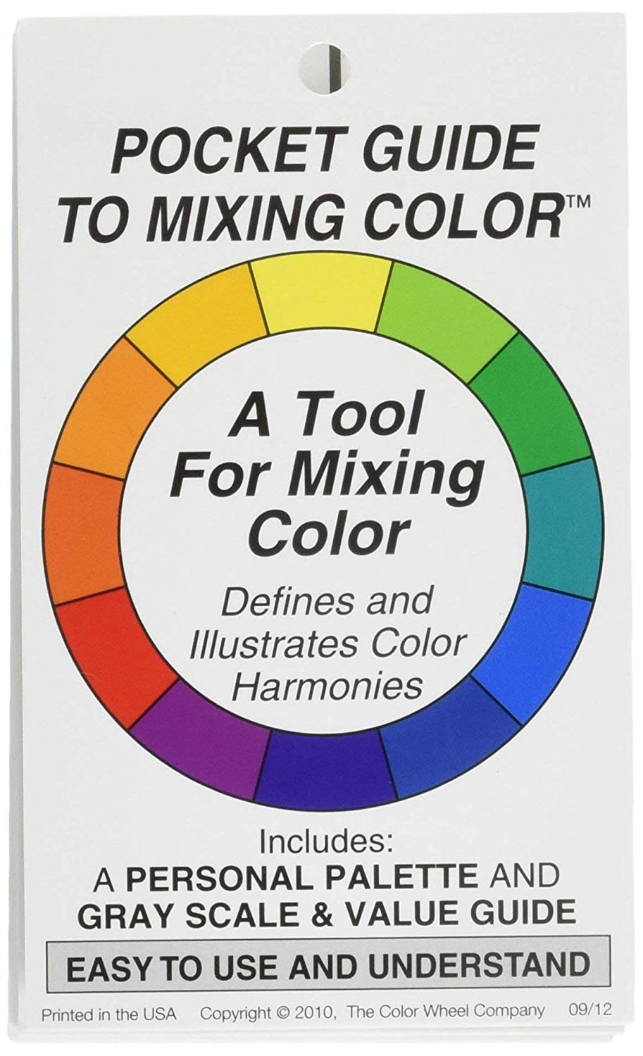 Color Wheel 1-Piece Pocket Guide to Mixing Colour, Multicolor, 1 Pack