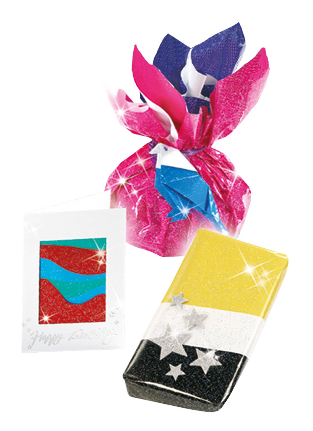 Folia 830409 - Glitter Paper 70g/m², 23 x 33 cm, 10 Sheets, Assorted Colours, multicolour - Image 3
