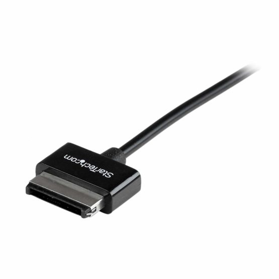 StarTech USB2ASDC3M 3 m Dock Connector to USB Cable for ASUS Transformer Pad and Eee Pad Transformer (TF101, etc)/Slider, Data/Charge Cable, Black - Image 3