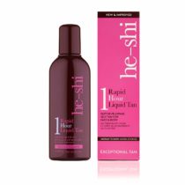 He-Shi Rapid 1 Hour Liquid Tan – Instant Self Tan with No Fake Tan Smell – Quick Drying and No Streak Formula – Natural Vegan Tan Containing Vitamin E – Body and Face Fake Tan (150ml)