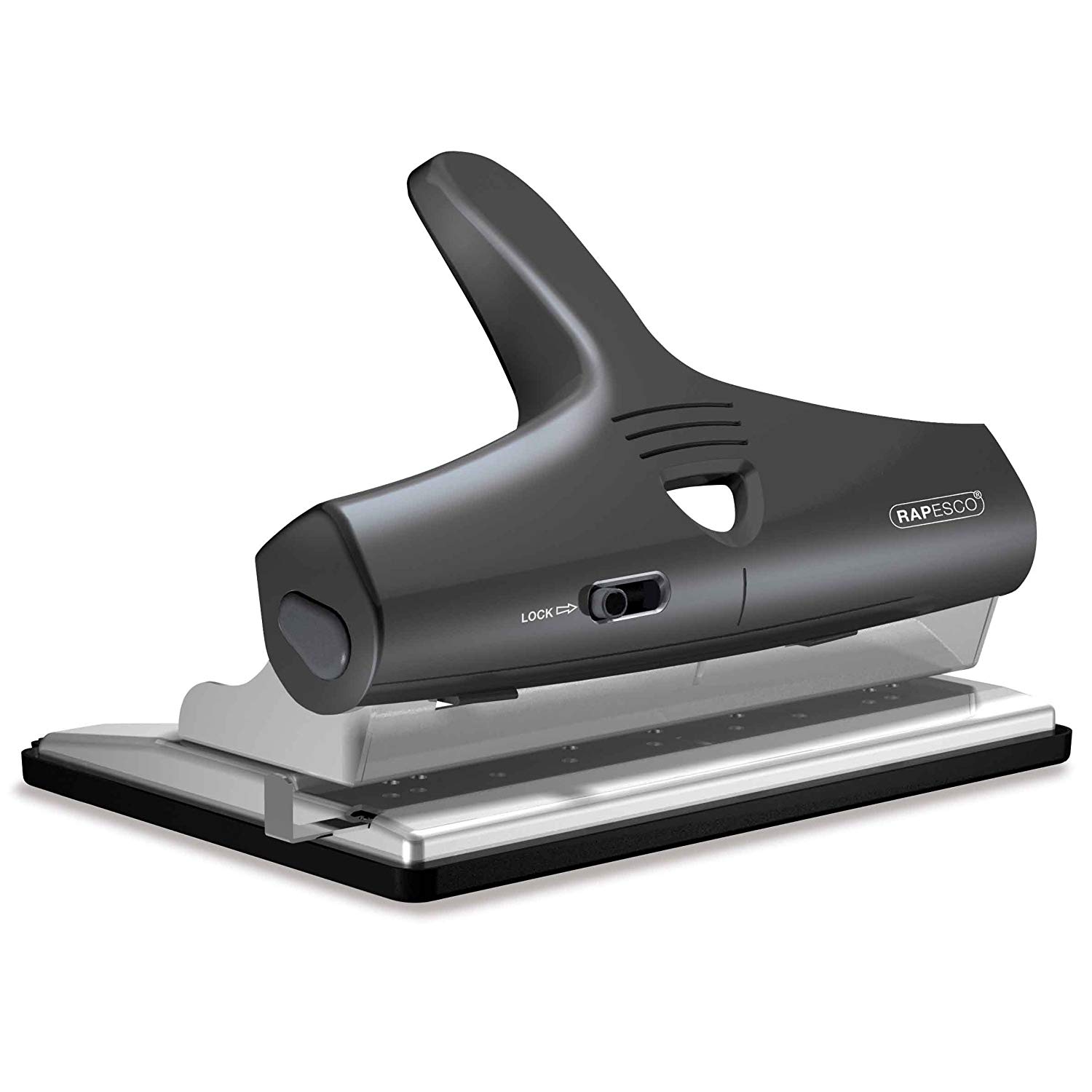 Rapesco 1205 ALU Adjustable Heavy Duty 2, 3 & 4-Hole Punch, 32 Sheet ...