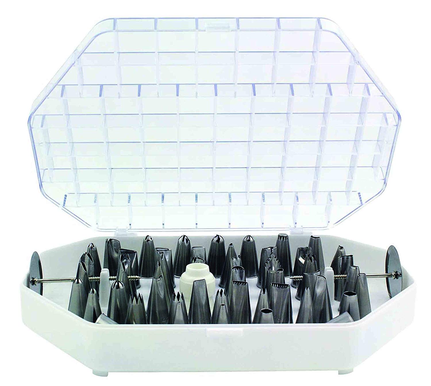PME NZ783 JEM Large Master Piping Nozzle Set of 55 Silver