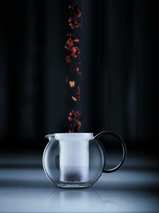 BODUM 1844-01 ASSAM Tea Maker (Plastic Strainer, Plastic Lid, 1.0 L/34 oz) - Black - Image 2