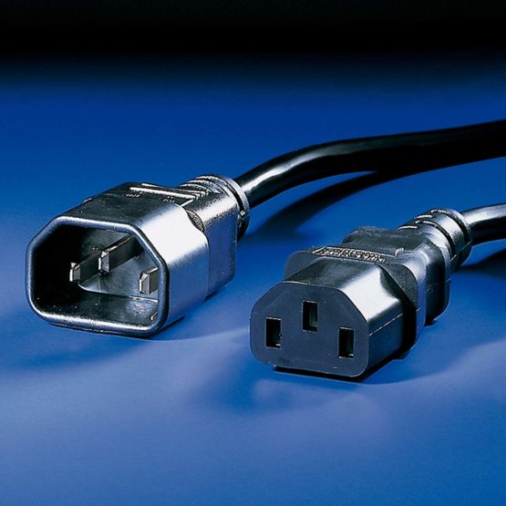 ROLINE power cable with IEC connector IEC320 C14 connector / C 13 connector Black 1,8 m - Image 2
