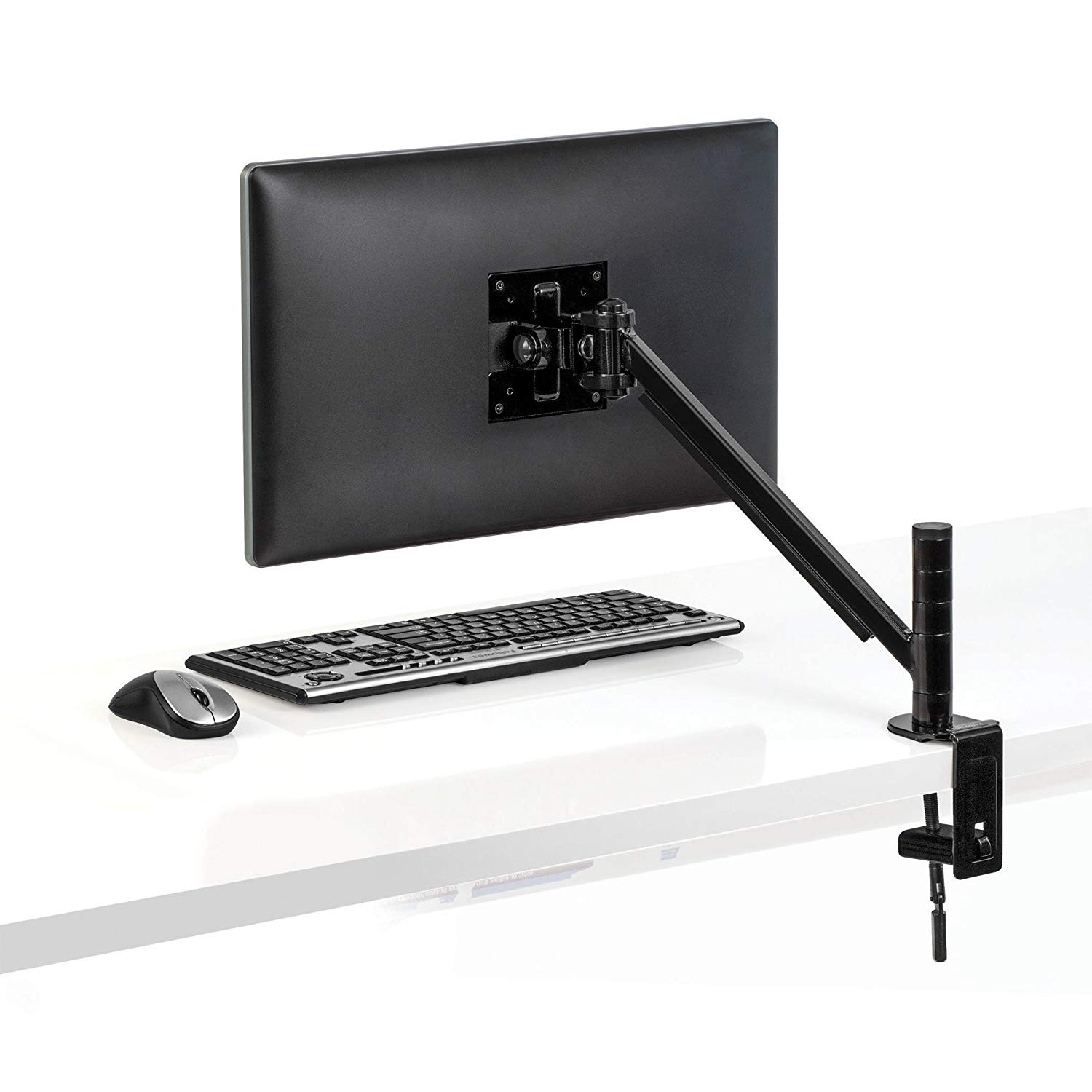 Fellowes Smart Suites Single Monitor Arm, Ergonomic VESA Compliant Adjustable Monitor Stand with Tilt, Swivel - Image 3