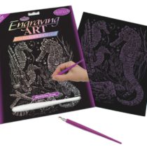 Royal & Langnickel Glow In The Dark Engraving Art A4 Size Sea Horses Designed Painting Set
