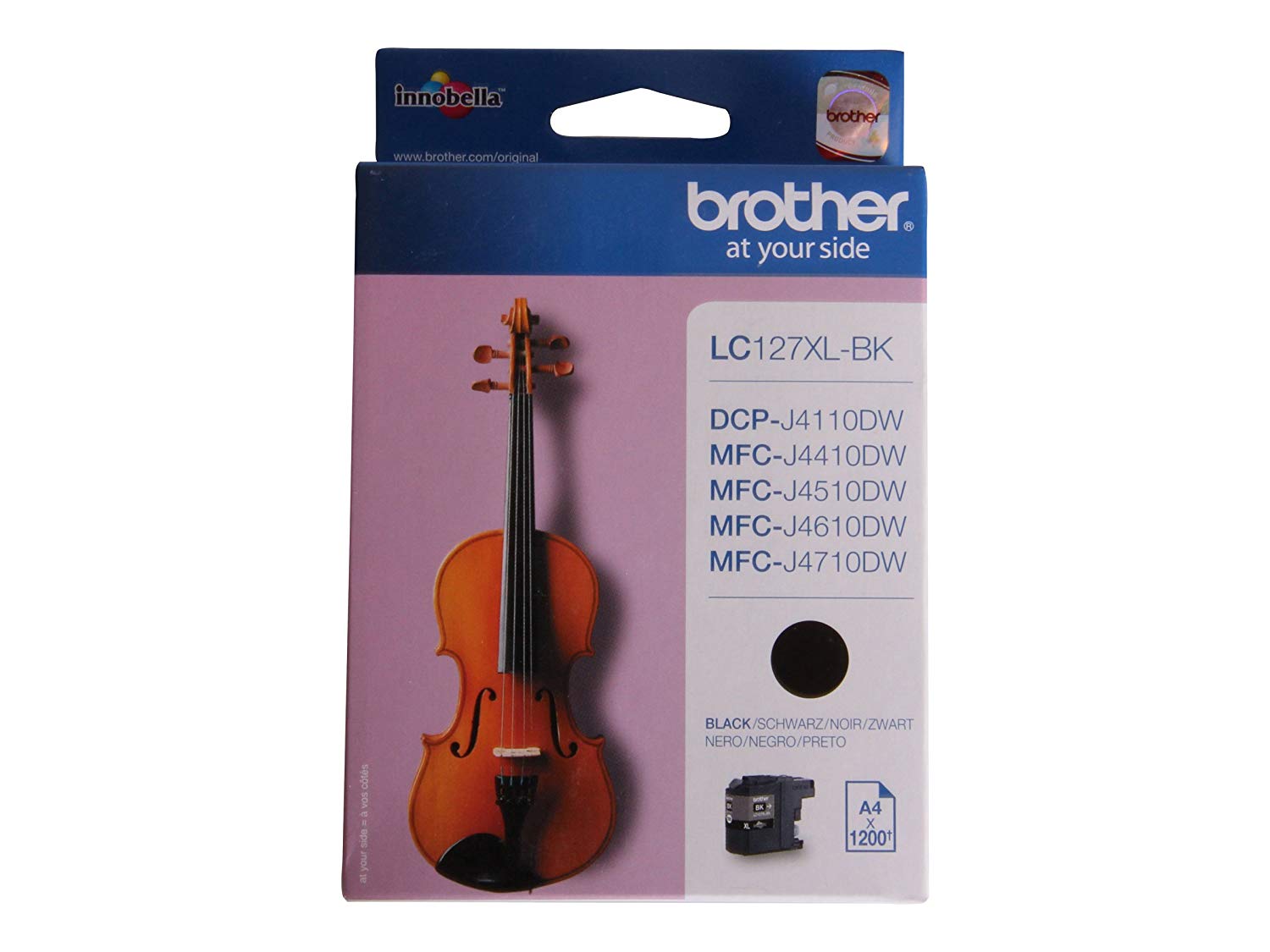 Brother LC127XLBK, Super High Yield, black, original, ink cartridge, for Brother DCP-J4110DW, MFC-J4410DW, MFC-J4510DW - Image 2