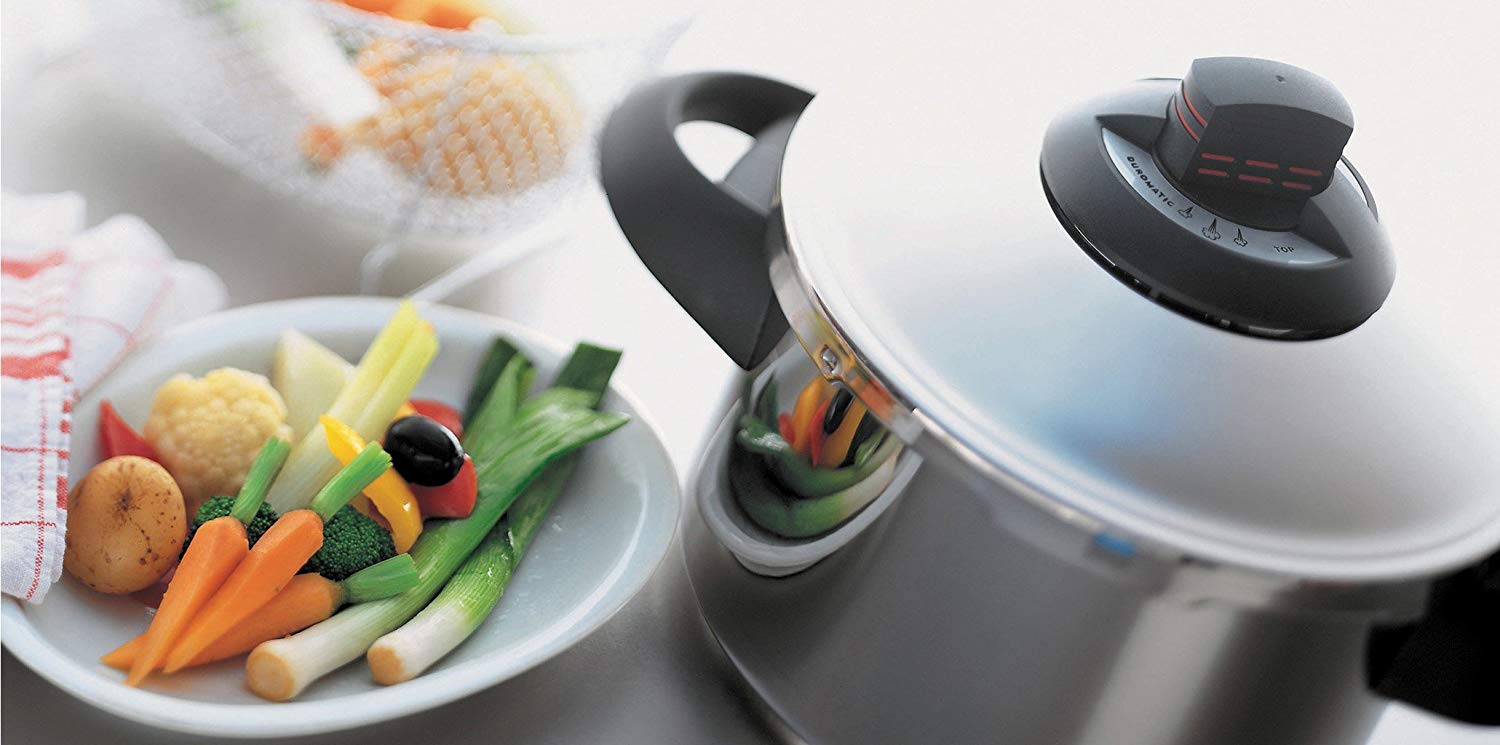 Kuhn Rikon Duromatic Top Stainless Steel Pressure Cooker with Side Grips, 4 Litre / 24 cm, 4 Litres - Image 3
