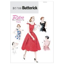 Butterick Patterns B5708 Size E5 14-16-18-20-22 Misses' Dress, Pack of 1, White
