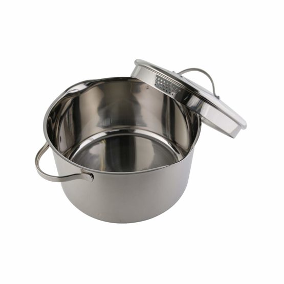 Axentia Stainless Steel Pado-Pasta Pan with Strainer Lid 3 Liter Pot, Silver, 24.8 x 21.8 x 17 cm - Image 2