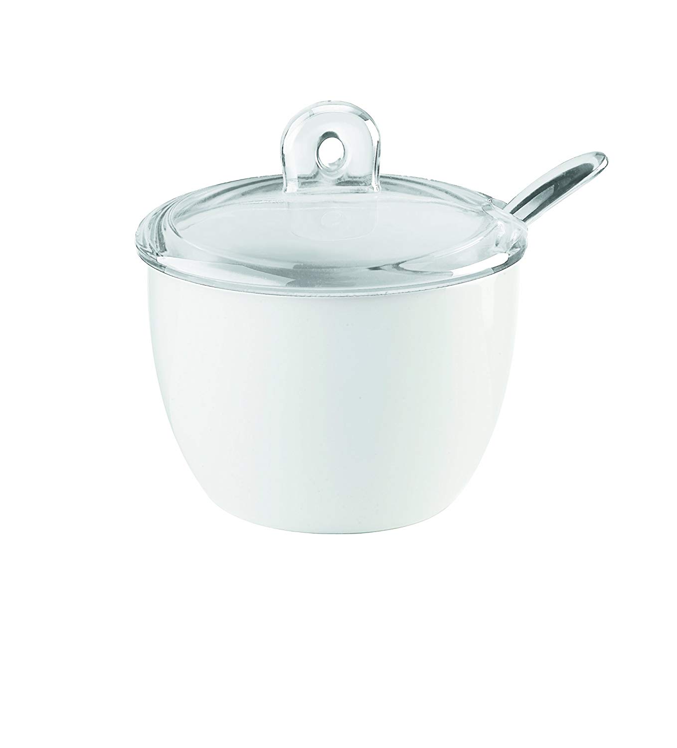 Guzzini - Gocce, Sugar Bowl - Transparent, 12,5 x 11,7 x h9,5 cm - 27770000, 10.5x10.2 cm