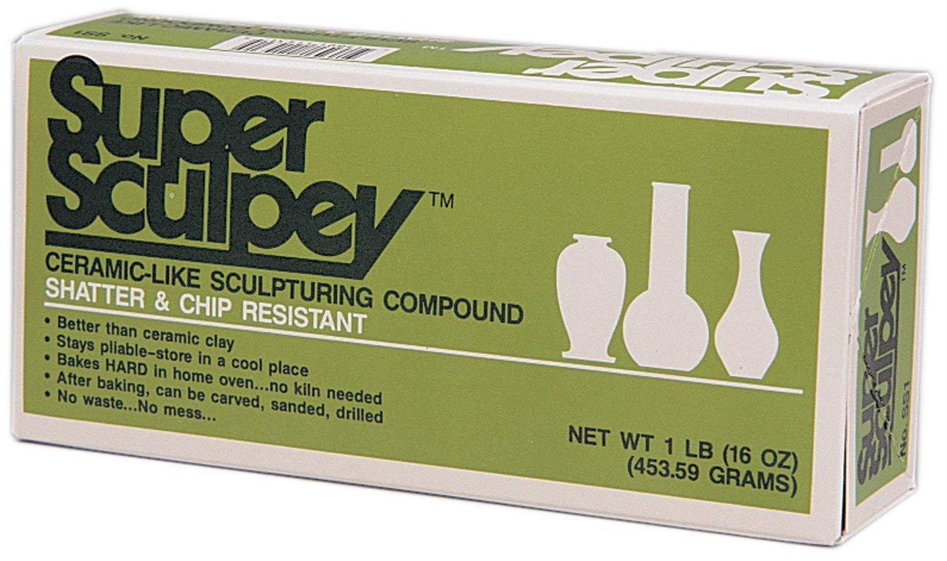 Super Sculpey Polymer Clay - 1 lb/454 g, Beige (Pack of 1) - Image 2