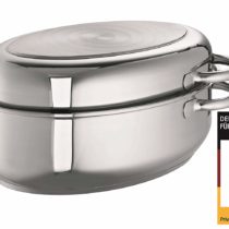 Schulte-Ufer 6789, 34 Multi Roasting Pan 34 cm 7.00 L for Induction, Silver