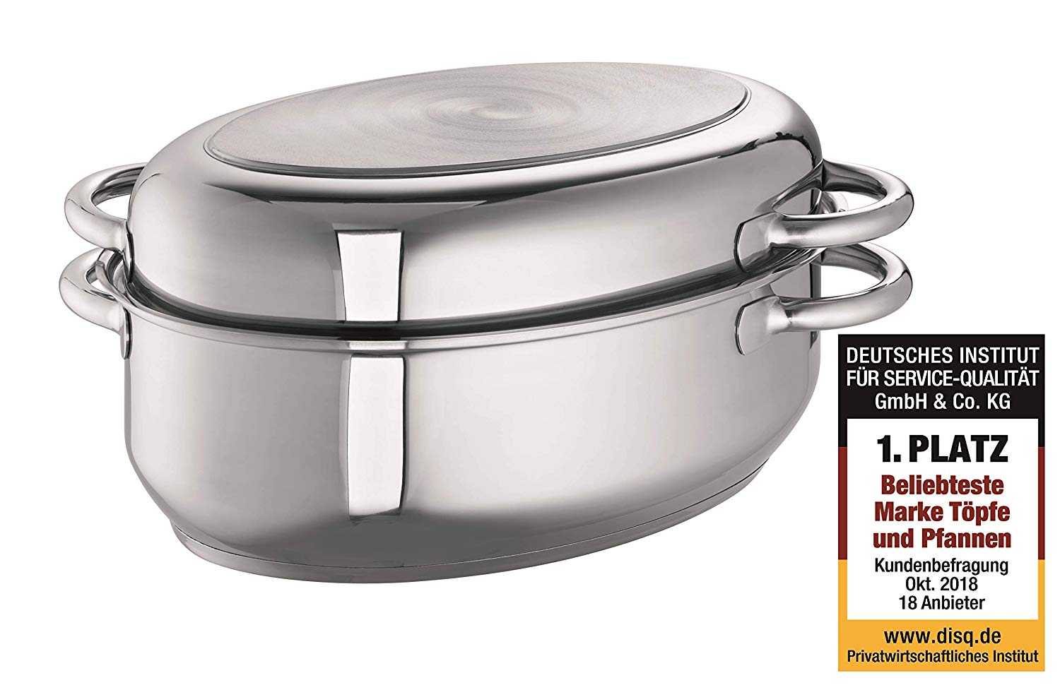 Schulte-Ufer 6789, 34 Multi Roasting Pan 34 cm 7.00 L for Induction, Silver