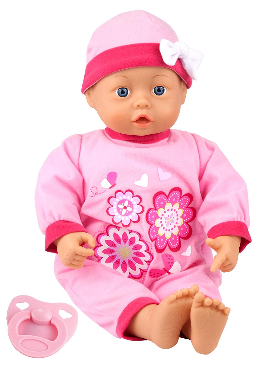 Bayer Design 93863AB First Words Baby Doll, Pink, 38 cm
