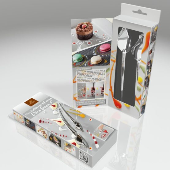 Jean Daudignac 0601050 Set of 2 Quill Spoons for Cake Decorating Stainless Steel - Image 2