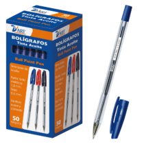 D'Art 79410 – Box of Pens, 1mm, Pack of 50, Blue.