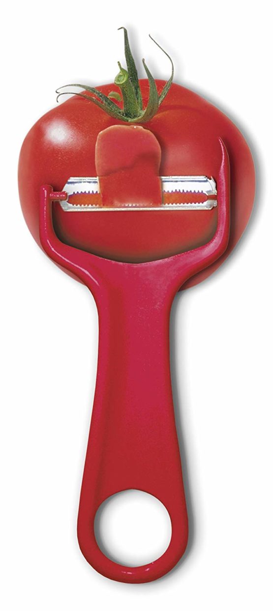 Fackelmann Plastic/Stainless Steel Tomato Peeler, Red/Silver, 14 x 8 x 1.2 cm - Image 3