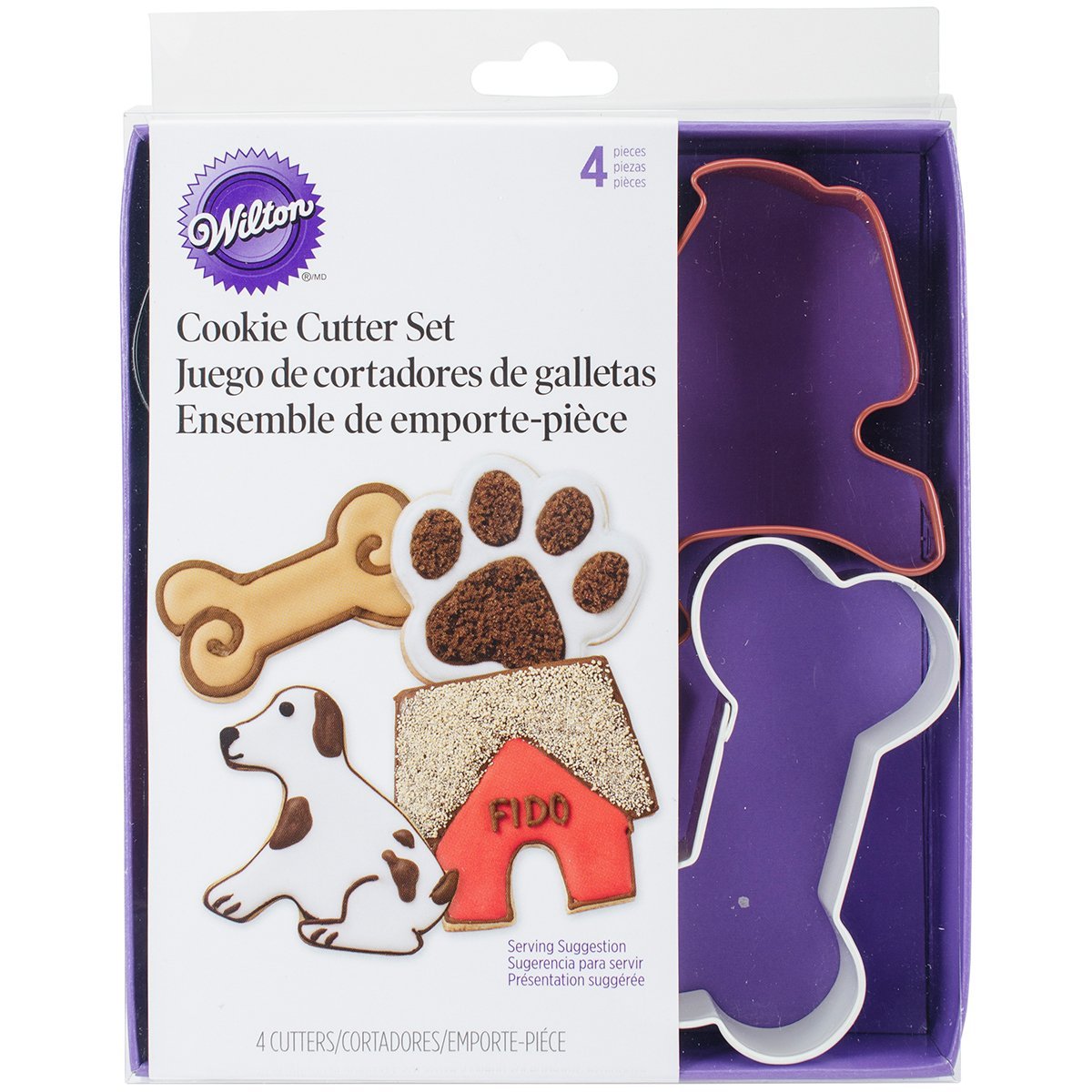 Wilton 2308-0910 Four-Piece Pet Coloured Theme Set, One Size