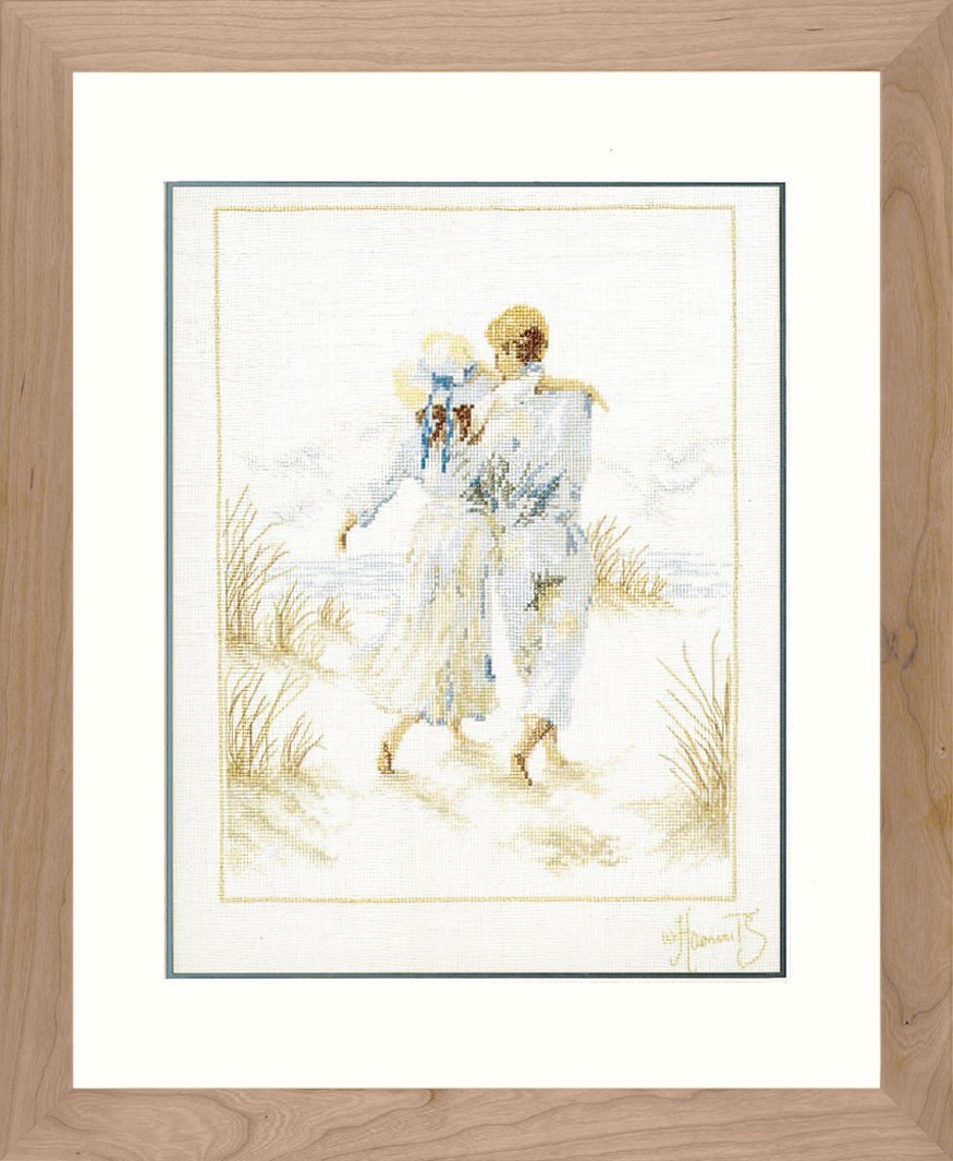 Lanarte Romance Linen Counted Cross Stitch Kit, Multi-Colour, 19.6 x 1.4 x 1 cm, 19.600000000000001 x 1.4 x 1 cm