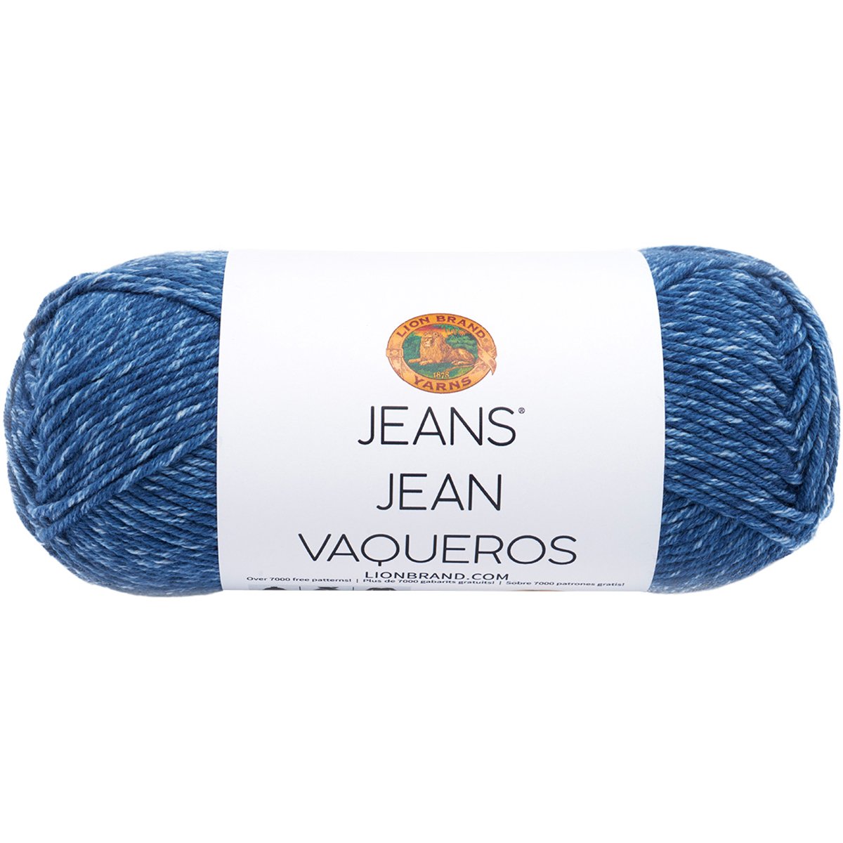 Lion Brand Yarn 505-109 Jeans Yarn, Stonewash,17.78 x 7.62 x 7.62 cm, Blue