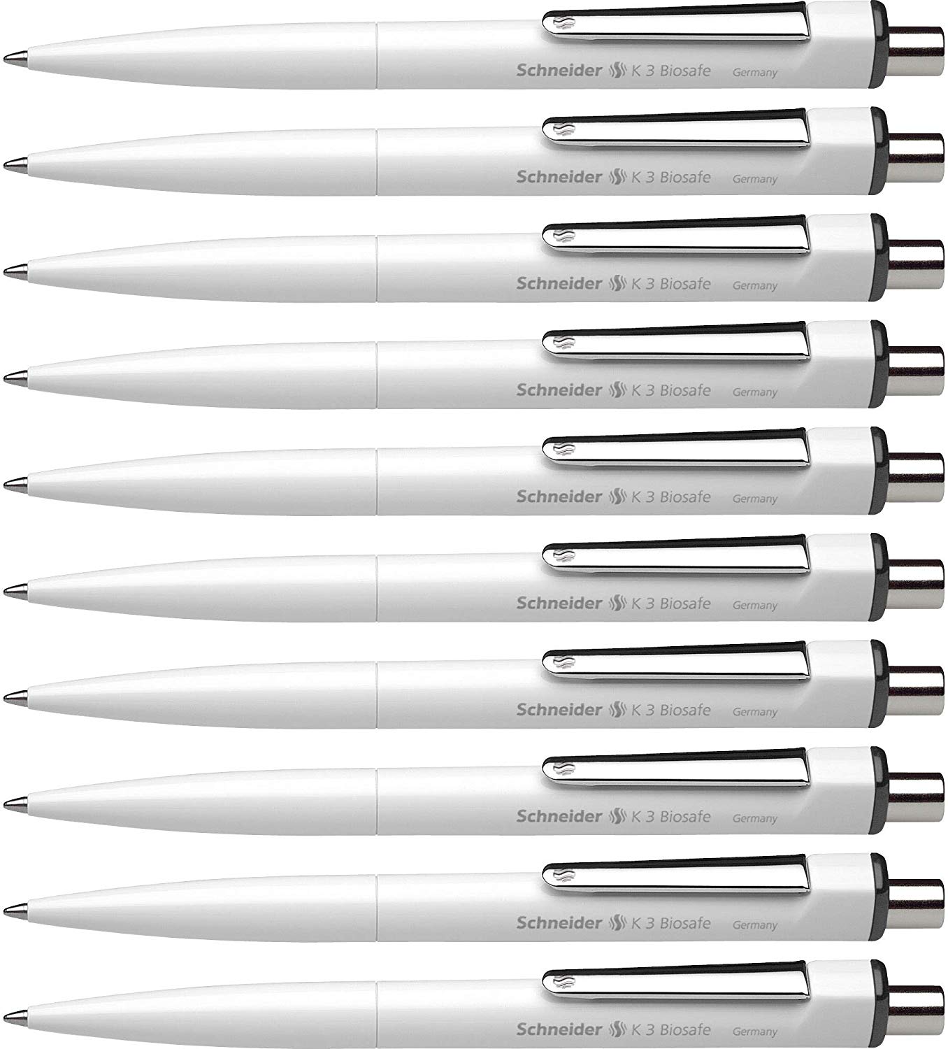 Schneider ISO 12757-2 G2 Mechanical Ballpoint Pen K3 Black M Indelible Pack of 10, 1 count (Pack of 10)