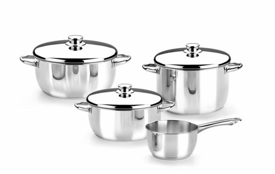 Braisogona Monix Optima Stainless Steel Pot with Lid, 20 cm, Silver - Image 2