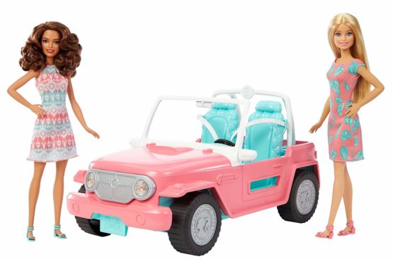 Barbie FPR59 Jeep with Two Dolls