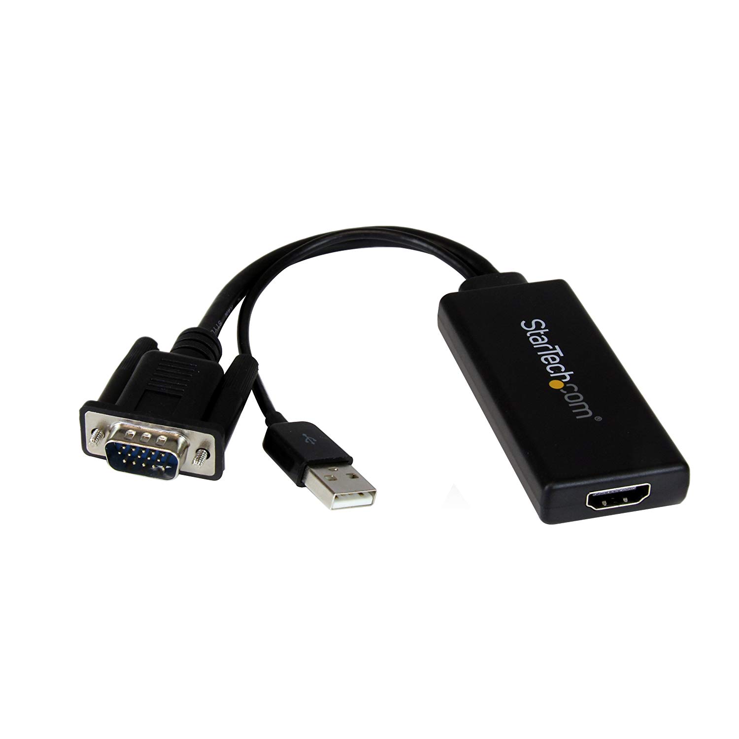 StarTech.com VGA to HDMI Adapter with USB Audio, VGA to HDMI Converter for Your Laptop / PC to HDTV