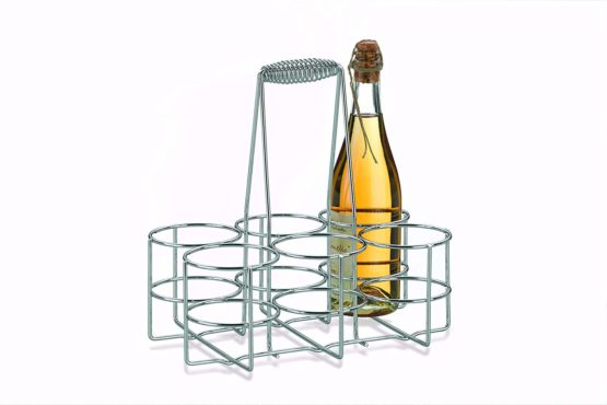 kela Bottle Holder, Metal, Silver, 31 x 31 x 21 cm - Image 3