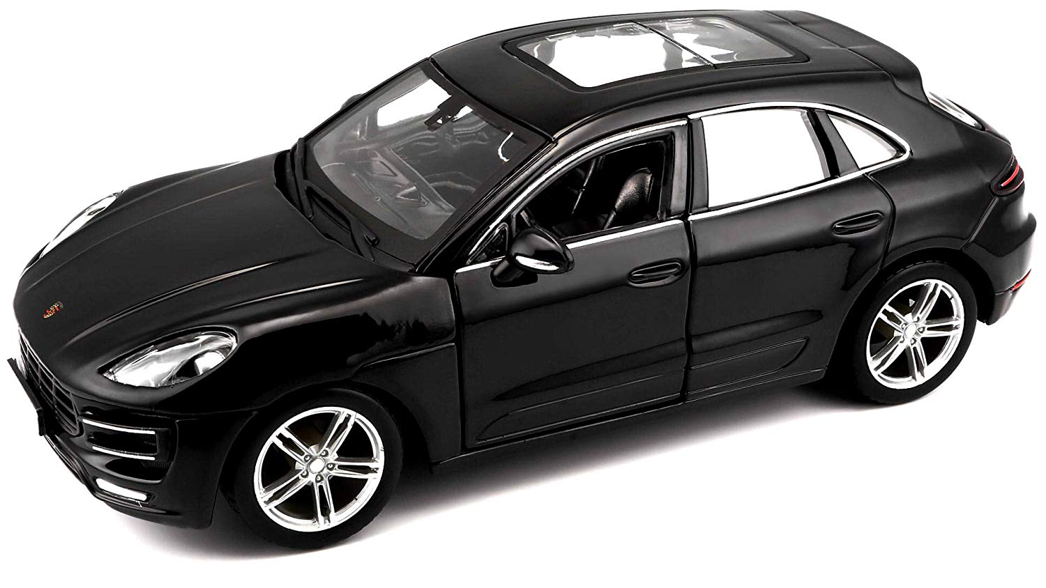 Tobar 1:24 Scale Porsche Macan Model Car - Assorted Colours, Black, 18 cm (L) x 9 cm (W) x 7 cm (H), 1:24 Scale - Image 4