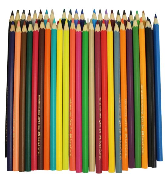 Faber-Castell 120148 Environmentally-Friendly Colouring Pencils 48-Pack Sharpener Cardboard Box Castle - Image 3