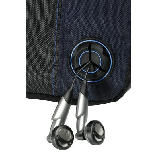 Hama 33716 CD Player Bag for CD Player and 3 CDs - Black/Blue - Image 2