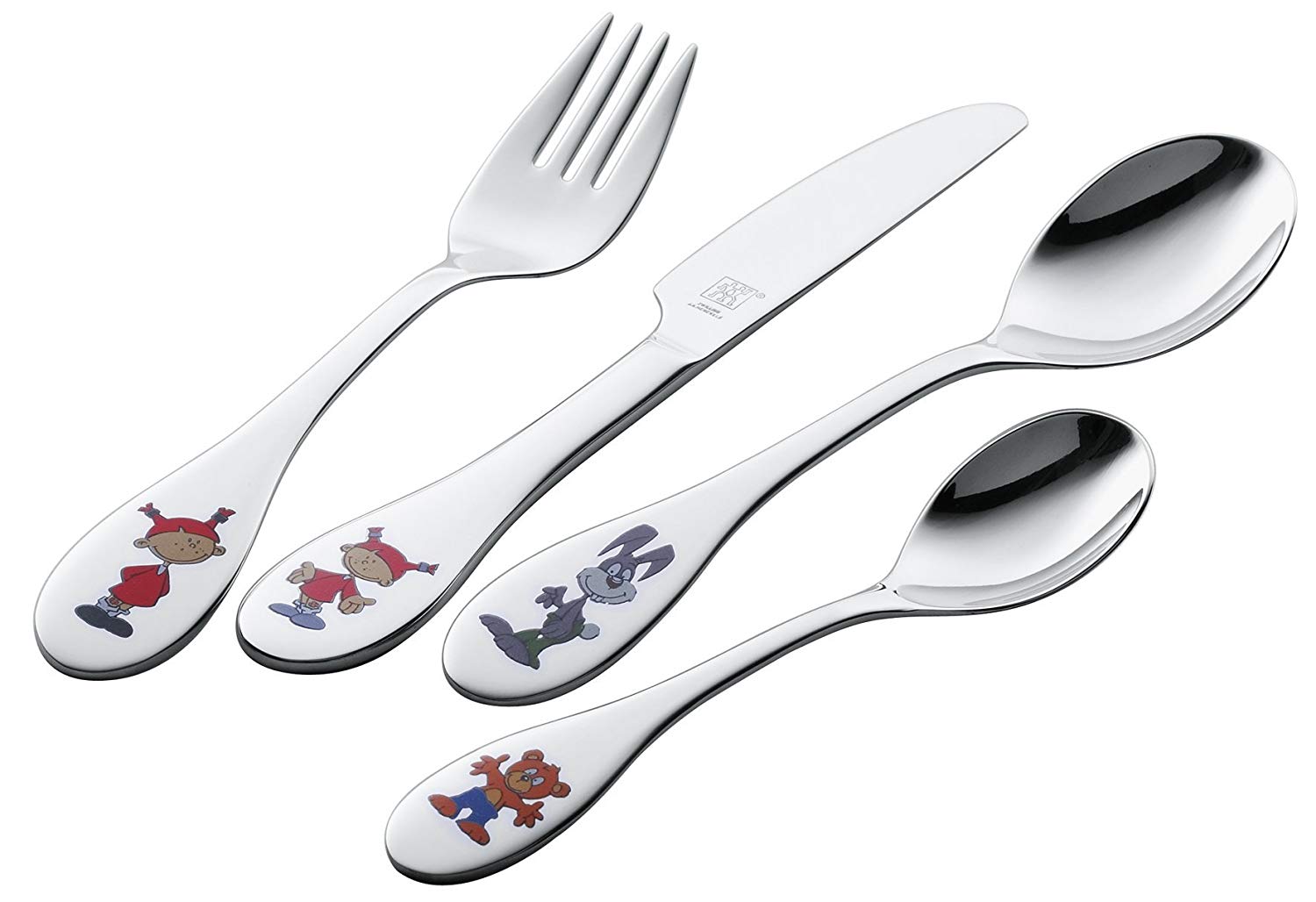 ZWILLING Friends Children's Cutlery set, 4pcs,15 x 10 x 2 cm, Silver