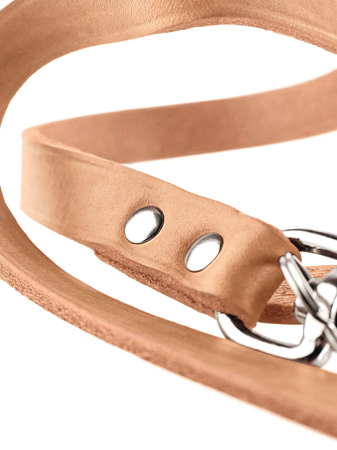 HUNTER Training leash, 16/200 Soft genuine cow leather, tan, Medium - Image 3