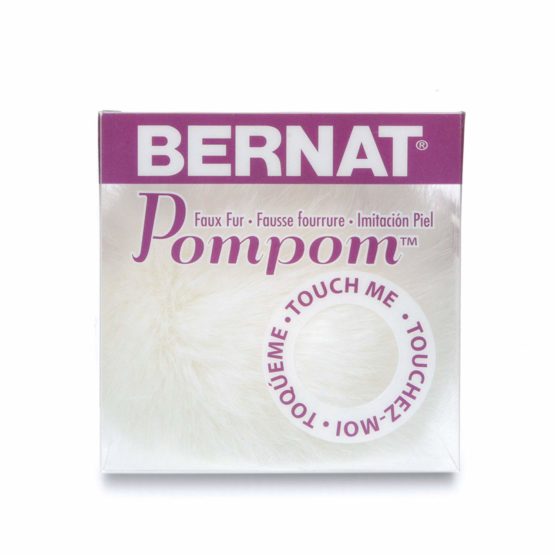 Bernat Faux Fur Pom, Other, White Rabbit, 10.89 x 10.89 x 14.06 cm, 16700101005