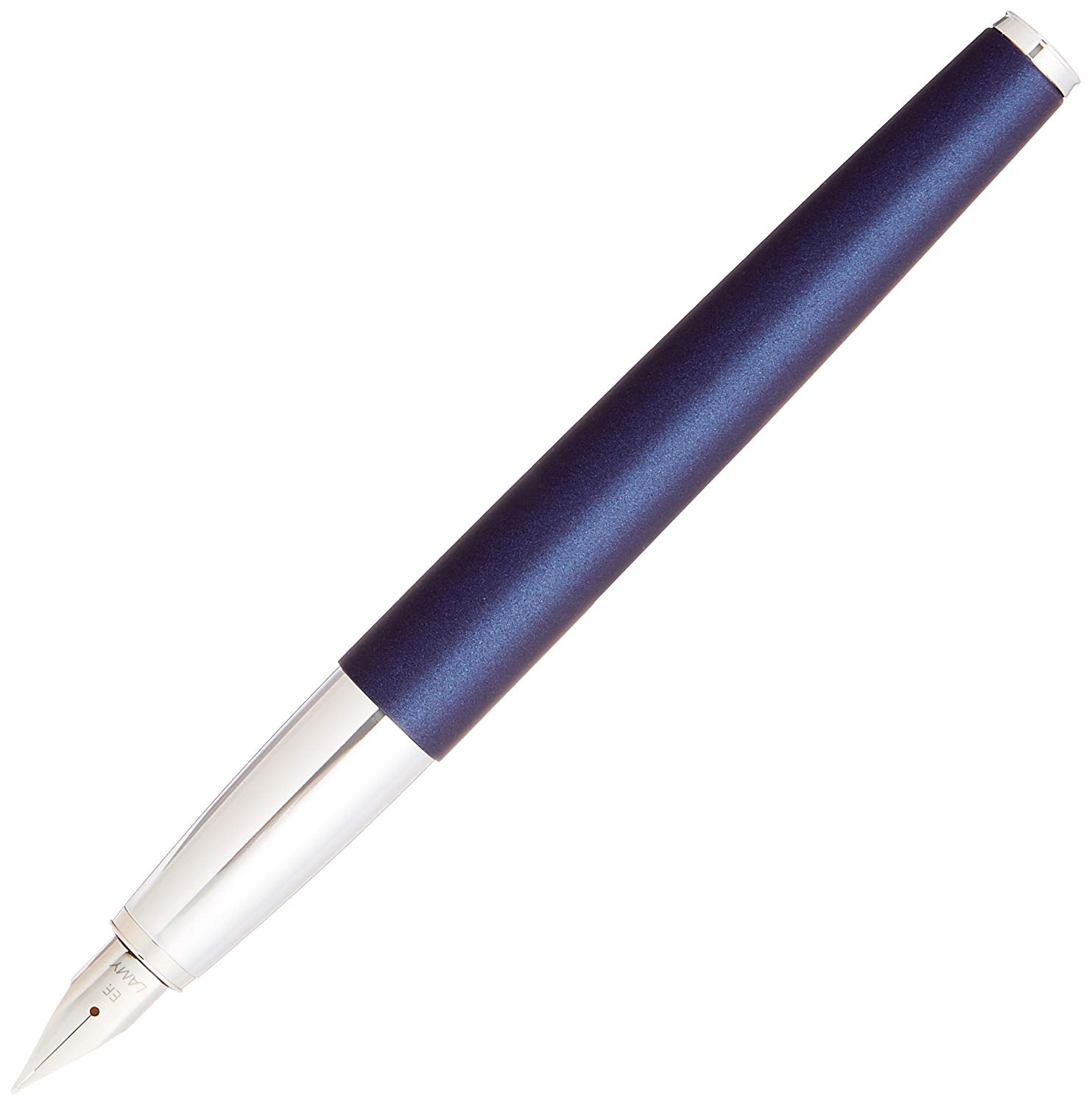 Lamy studio imperialblue, Fountain Pen in elegant metal body, steel nib, partially platinum-plated & in nib size EF - Image 2