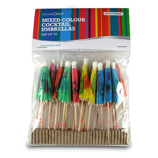 Cocktail Umbrellas - Set of 50 - multiple colors, Cocktail Accessoires - Image 2