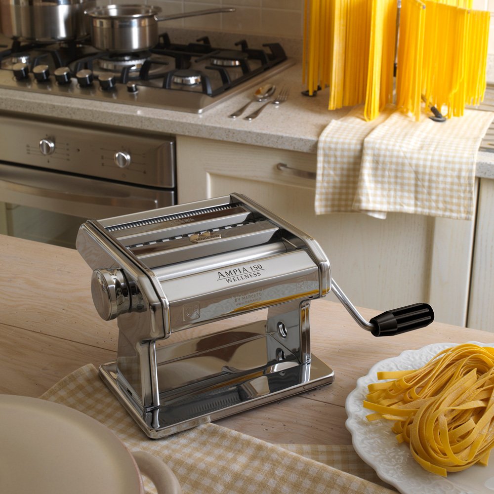Marcato Pasta Machine, Pasta Maker, Pasta Roller for Handmade Fresh Pasta Made in Italy, Chromed Steel - Image 2