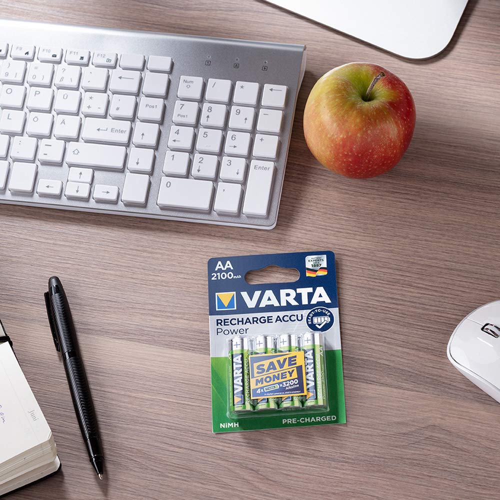 VARTA Rechargeable Ready2Use Pre-Charged AAA Micro Ni-Mh Battery (4-pack, 1,000 mAh), rechargeable without memory effect - Image 4