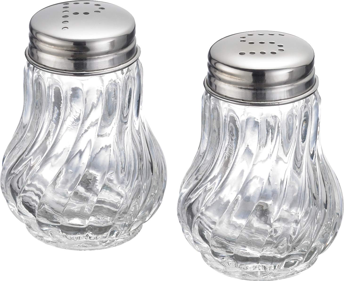 Westmark Salt And Pepper Shaker Set, 2 Pieces, Volume: 50 Ml Each, Glass/Stainless Steel, Berlin, Silver/Transparent, 65362270