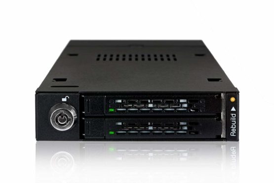 Icy Dock MB992SKR B Toug HARMOR Dual Bay RAID SATA SSD 6.4 cm (2.5 Inches) to 8.9 cm (3.5 inch Mobile Rack - Image 3